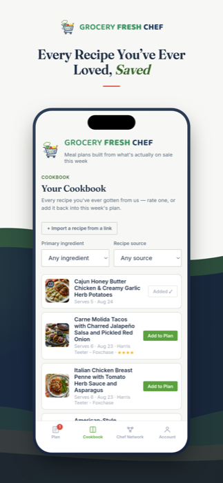 Every recipe you've ever loved, saved to your Cookbook
